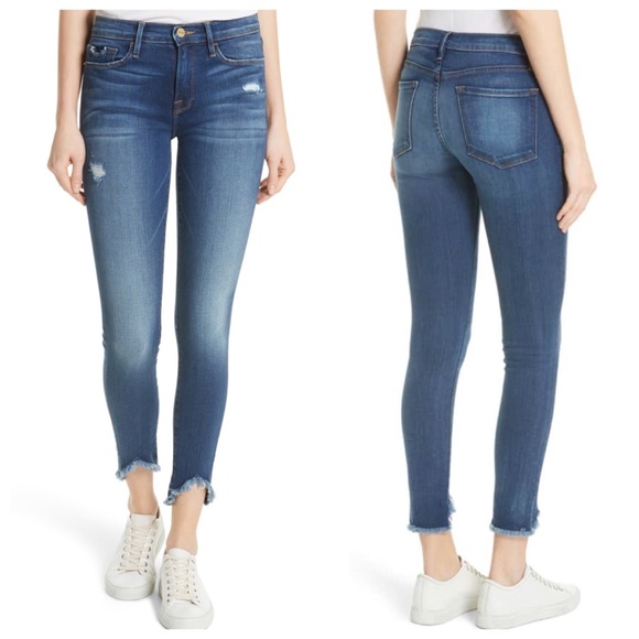 Triangle hem jeans Clearance